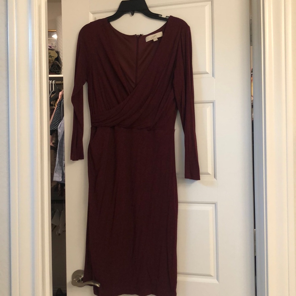 Comfortable Maroon Dress